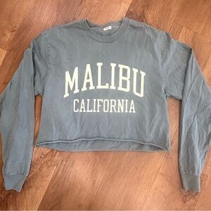 Brandy Melville Blue Crewneck Top